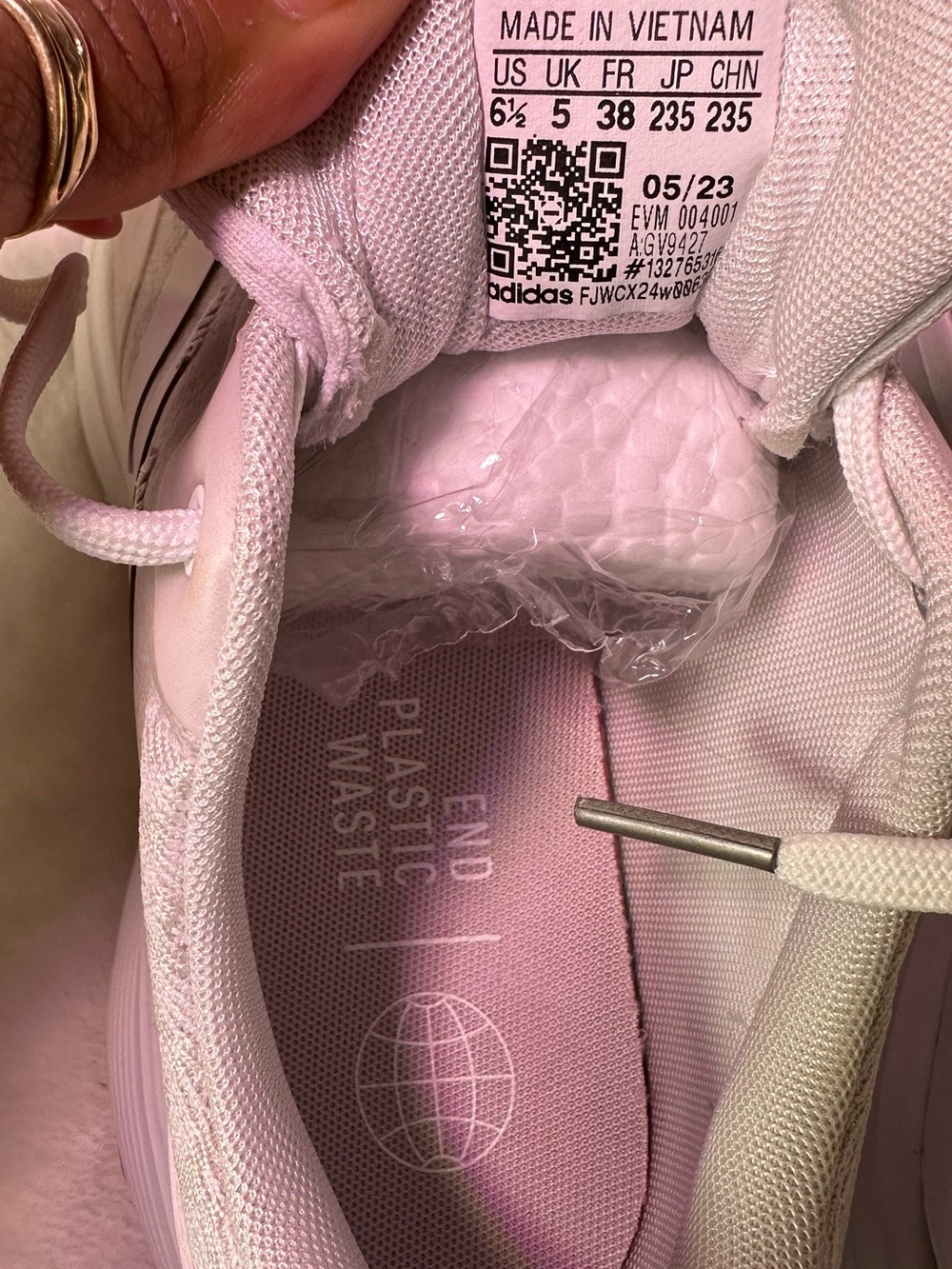 adidas Women's White Athletic Sneakers - Picture 10 of 10